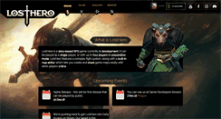 Desktop Screenshot of losthero.com